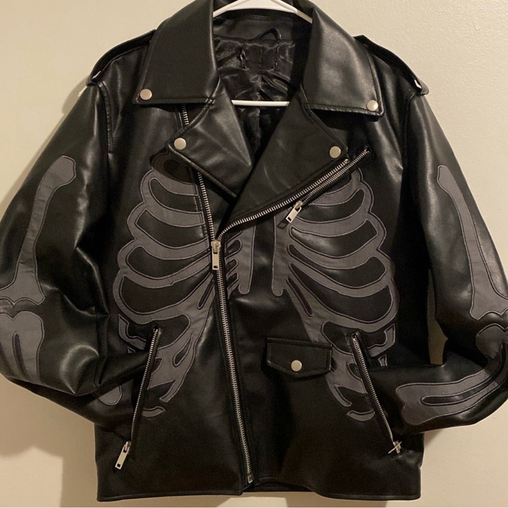 Skeleton Print Jacket